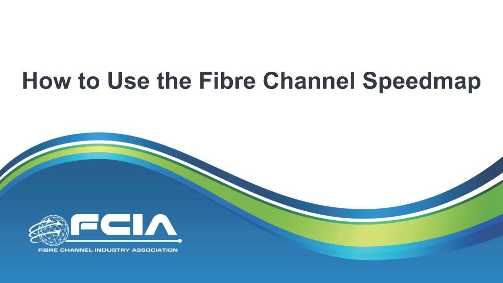 How to use the Fibre Channel Speedmap